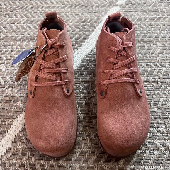 New! Womens Birkenstock Dundee Plus Rust Brown Suede Boots  Birkenstock Dundee Plus Boot Sz 36/Ladies 5
